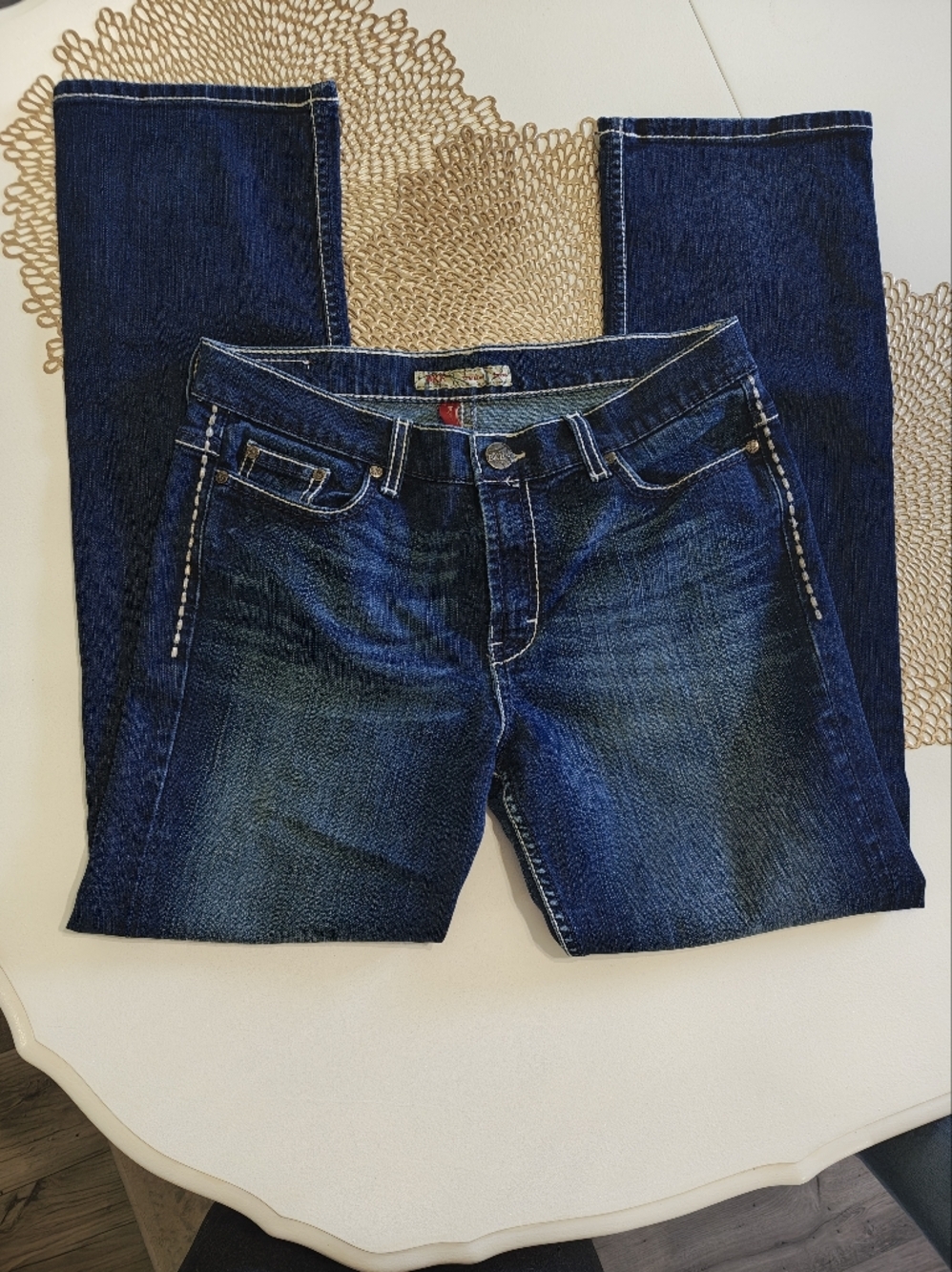 BKE Drew Bootcut 30x31.5 Silver thread detail